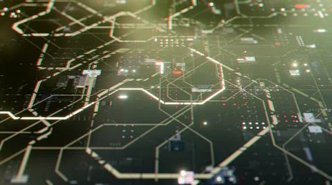 Dark smooth surface with bright elements Stock Illustration