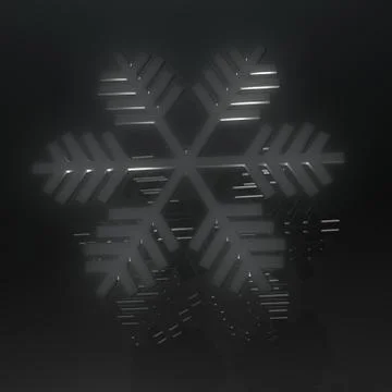 Dark snowflake Stock Illustration
