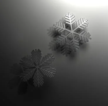 Dark snowflakes Stock Illustration