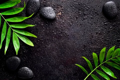 Dark spa background Stock Photos