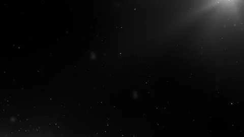 Dark space background with subtle floating particles and soft light rays, cre Видео 331513578