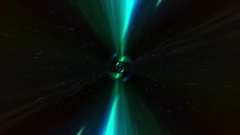 Dark Space Tunnel Flight Stock Footage 275254202