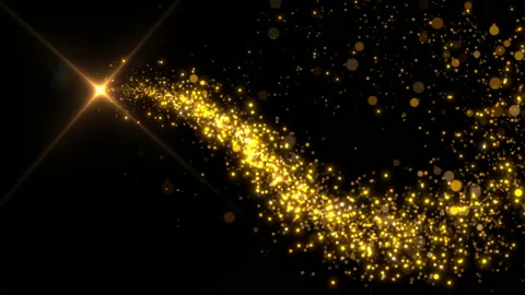 Dark sparkling night light motion trails Stock Footage 233491253