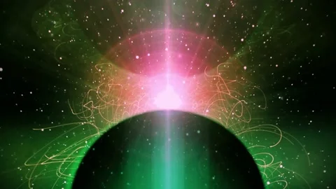 Dark Sphere Space Live Wallpaper Psychedelic Wallpapers Animations Art Beam Info Stock-Footage 146237394