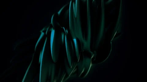 Dark Sphere is transforming into a needle-shaped figure. Silky smooth abstract 스톡 동영상 89567257