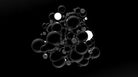 Dark Spheres of Light (HD) Stock-Footage 7304423