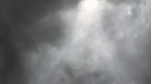 Dark spinning storm clouds Stock Footage 313536572
