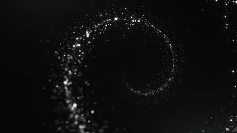 Dark Spiral Particles Background Video stock 247467973