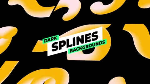 Dark Splines Backgrounds Stock After Effects