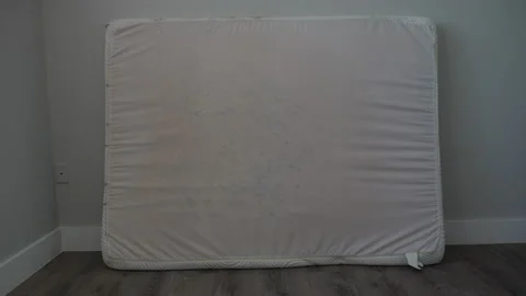 Dark Spotty Mattress Mold Caused By Moist Humid Florida Climate Stock Footage 149284875