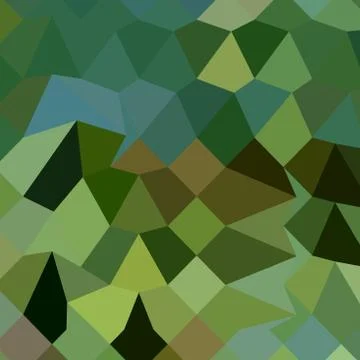 Dark Spring Green Abstract Low Polygon Background Stock Illustration