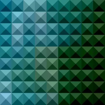 Dark Spring Green Abstract Low Polygon Background Stock Illustration