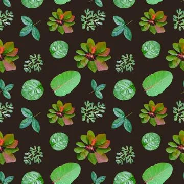 Dark spring photo pattern Stock Illustration