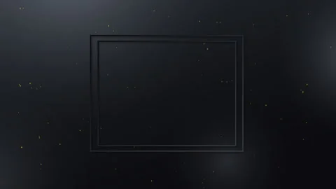 Dark square background with golden particle Stock Footage 243438141