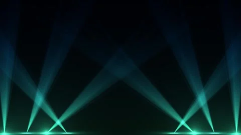 Dark stage background white spotlights, smoky haze, beams, dramatic empty floor. Stock Footage 340401644