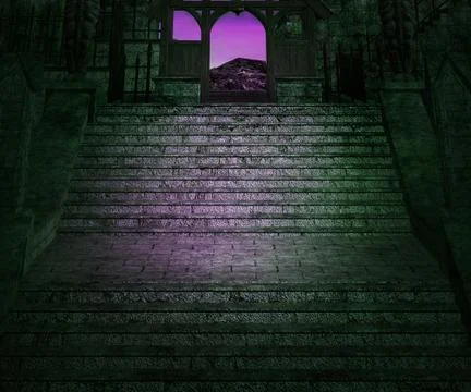 Dark stairs background 스톡 일러스트