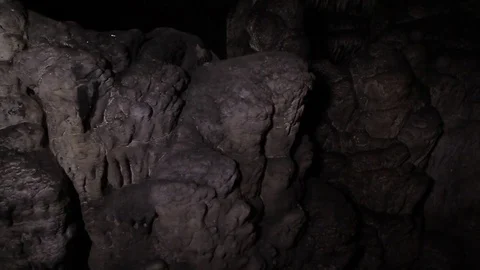  dark stalagmite cave  Stock Footage 70915841