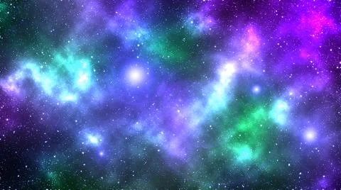 Dark starry night in deep space Stockillustratie