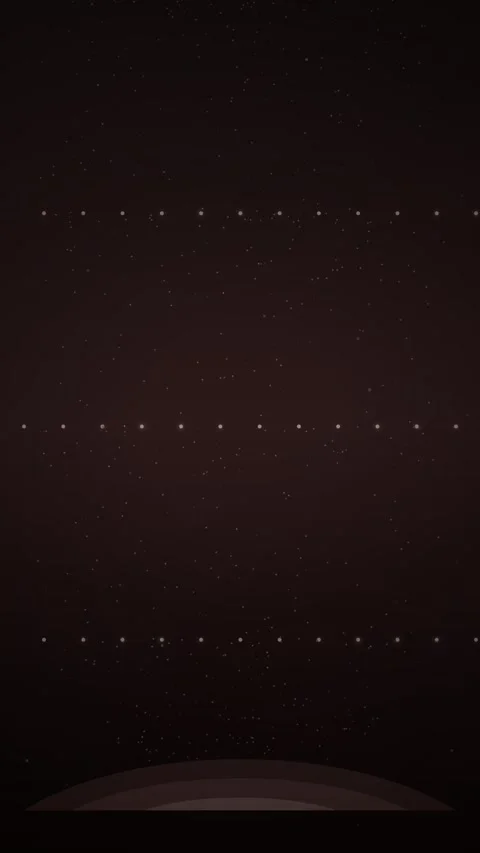 Dark Starry Night Sky with Distant Planet Horizon Stockbeeldmateriaal 347698232
