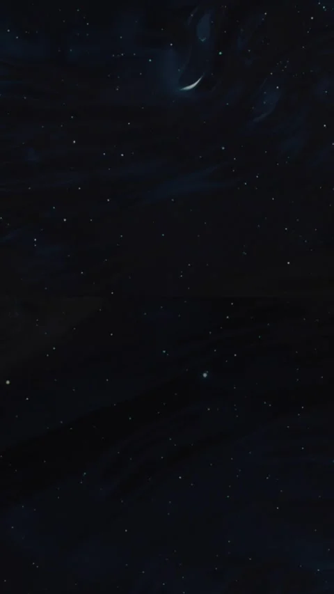 Dark starry sky abstract night space background with subtle glimmering vertic Stock Footage 346969611