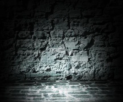 Dark stone room background Stock Illustration