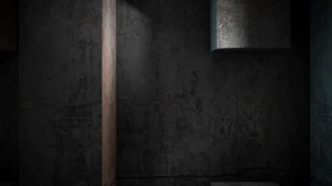 Dark Stone Temple Wall Stock Footage 265254548