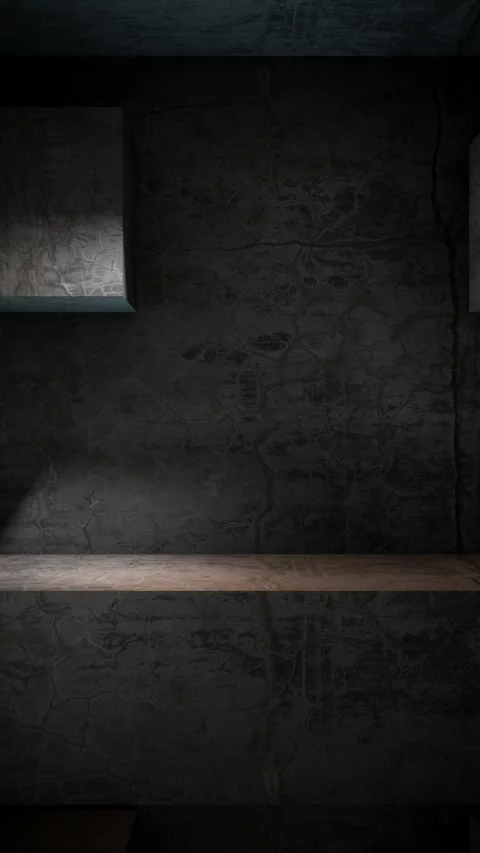 Dark Stone Temple Wall Stock Footage 294079611