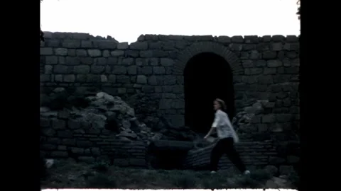 Dark Stone Tunnel Stock Footage 278100851