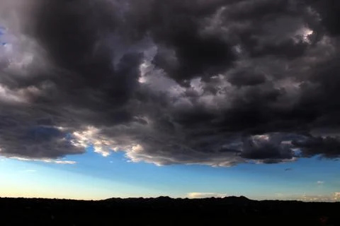 Dark Storm Cloud Hovers Stock Photos