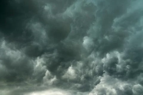Dark storm cloud as nature background Stock Photos