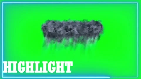Dark Storm Cloud Releasing Heavy Rain Isolated on Green Screen Background for 스톡 동영상 338368312
