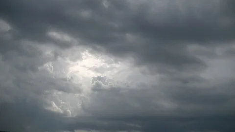 Dark storm clouds across the sky Stock Footage 123687994