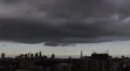 Dark Storm Clouds Aerial View London St Paul's Cathedral Skyscrapers Gherkin HD Footage