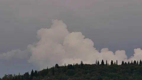 Dark storm clouds are moving fast at viewer, timelapse Stock Footage 116990809