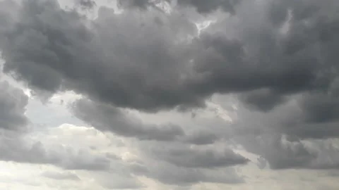 Dark Storm Clouds Are Moving Fast,Timelapse Stock Footage 134157022