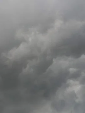 Dark Storm Clouds Background, Dramatic Overcast Sky Texture Stock Photos