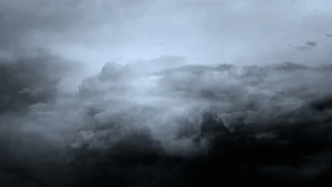 Dark Storm Clouds Background Видео 91301639