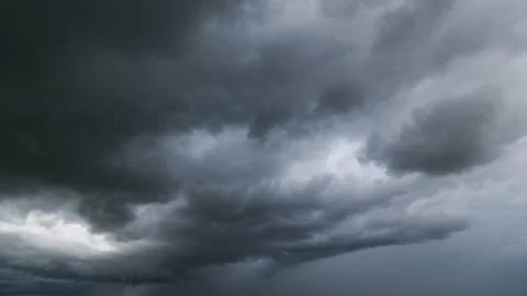 Dark storm clouds with background,Dark clouds before a thunder-storm. Video stock 160946449