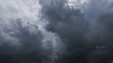 Dark storm clouds with background,Dark clouds before a thunder-storm. Video stock 232449215