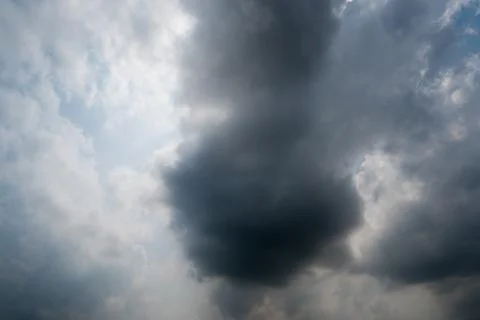 Dark storm clouds with background,Dark clouds before a thunder-storm. Фото