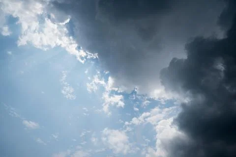 Dark storm clouds with background,Dark clouds before a thunder-storm. Photos