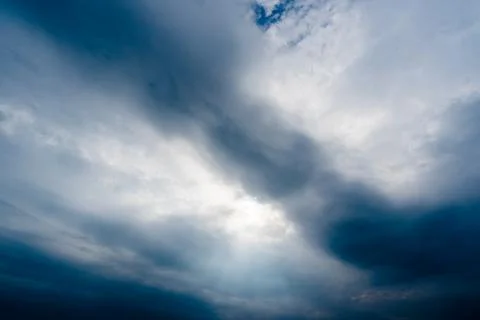 Dark storm clouds with background,Dark clouds before a thunder-storm. 스톡 사진