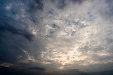 Dark storm clouds with background,Dark clouds before a thunder-storm. Stockfoto's