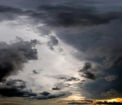 Dark storm clouds with background,Dark clouds before a thunder-storm. Stock-Fotos