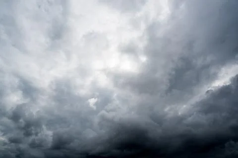 Dark storm clouds with background,Dark clouds before a thunder-storm. 스톡 사진