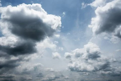 Dark storm clouds with background,Dark clouds before a thunder-storm. Stock-Fotos