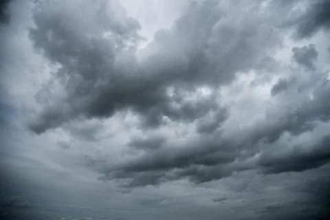 Dark storm clouds with background,Dark clouds before a thunder-storm. Stock Photos