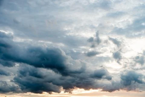 Dark storm clouds with background,Dark clouds before a thunder-storm. Stock-Fotos