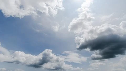 Dark storm clouds with background,Dark clouds before a thunder-storm. Stock Photos