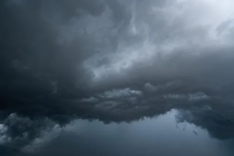 Dark storm clouds with background,Dark clouds before a thunder-storm. 스톡 사진